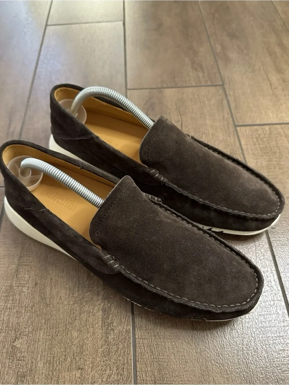 Olukai Ka'a Leather Suede Loafer Brown 10535-6363 Men's Sz 10